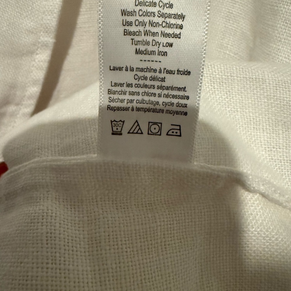 $128 Coldwater Creek Women's Boyfriend 2 Button Blazer Jacket White Size XL NWOT - Picture 5 of 10